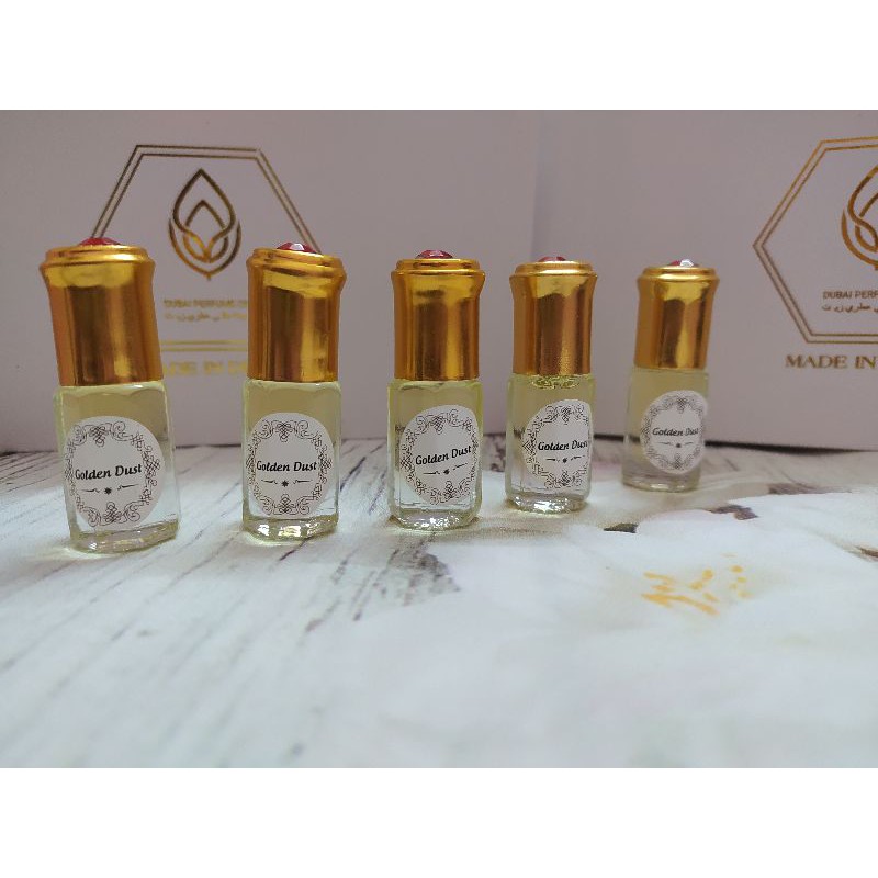 [CHUẨN AUTH_THƠM LÂU] Tinh dầu nước hoa dubai golden dust hương phấn dịu nhẹ ( mua 5 chai tặng thêm hôp)