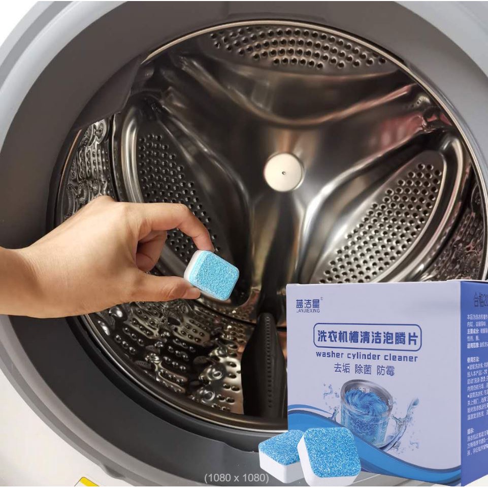 Viên tẩy vệ sinh lồng máy giặt diệt khuẩn 99% và tẩy sạch cặn, set viên tẩy tiện lợi, tiết kiệm chi phí TDO