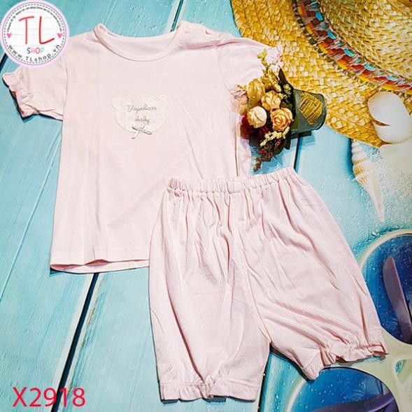 Thời trang trẻ em - Bộ áo quần thun ngắn cho bé hình gấu - Quần áo bé trai - Bộ bé trai - Quần áo bé gái - Bộ bé gái