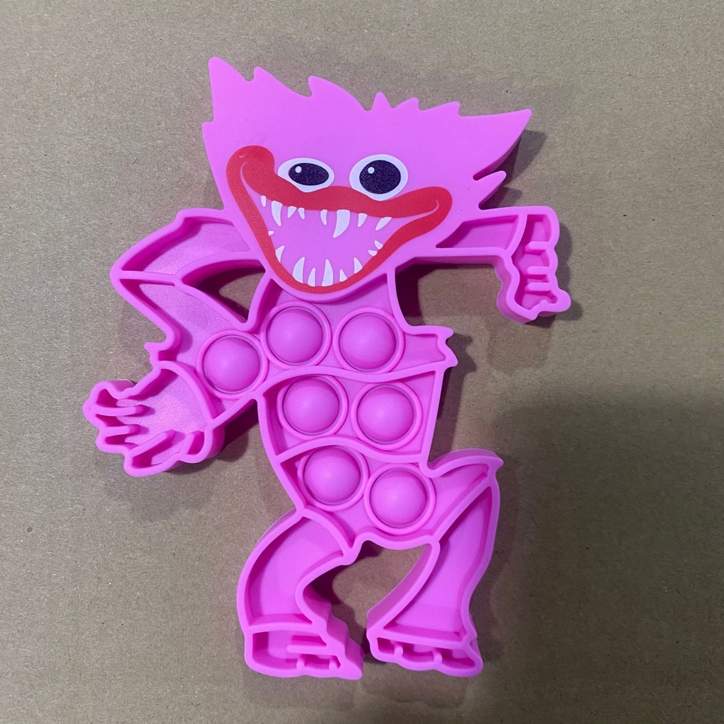 Đồ chơi nhấn bong bóng phong cách Huggy Wuggy tùy chọn màu sắc độc đáo vui nhộn làm bằng silicon