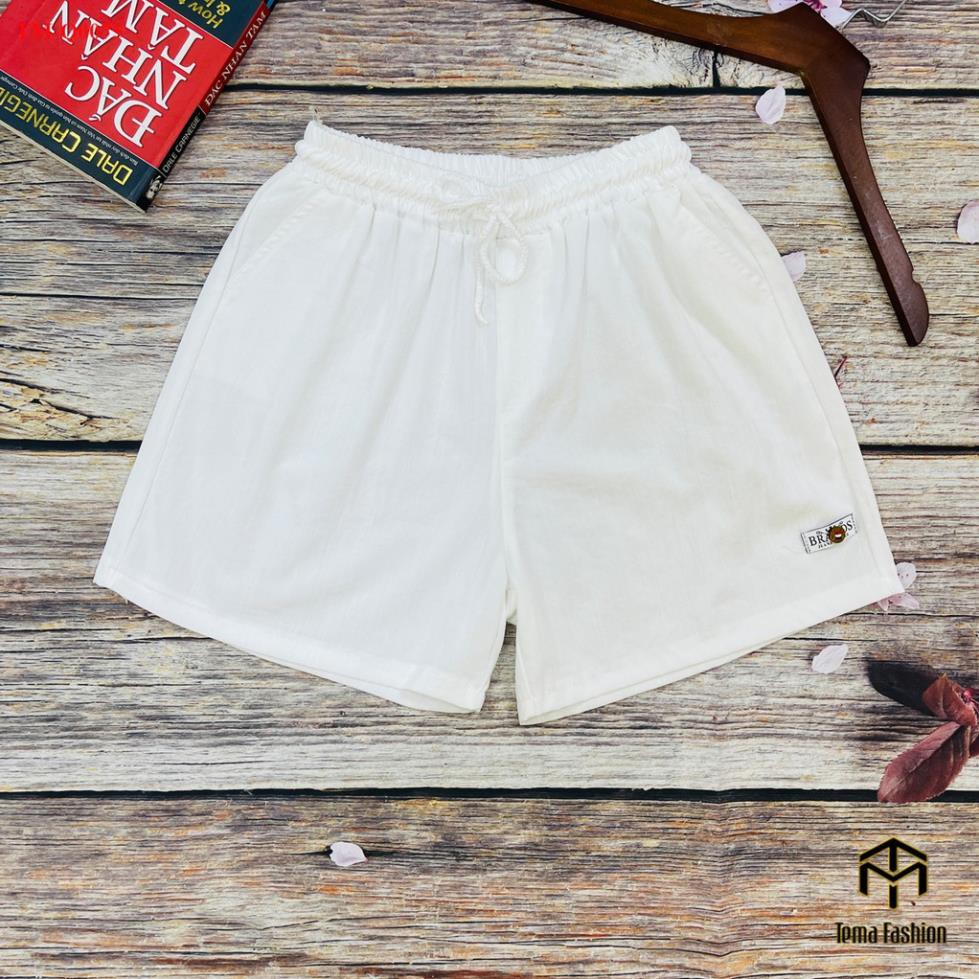 Quần đùi nữ MIA 1992 cao cấp - Quần short nữ cạp chun thêu chữ siêu xinh chất vải đũi siêu mát mịn | BigBuy360 - bigbuy360.vn