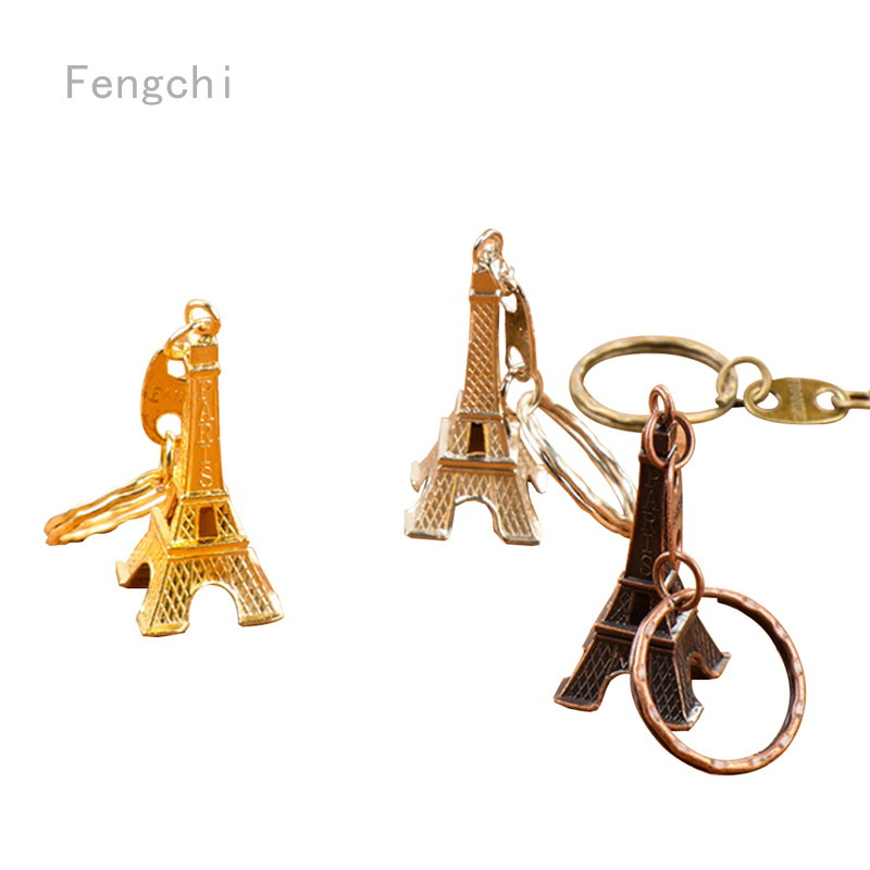 Móc Khóa Hình Tháp Eiffel Dễ Thương Tiện Dụng