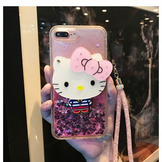 Ốp Lưng Kim Tuyến Nước Hình Hello Kitty Cho Xiaomi Mi Note 10 / Mi 9 / Mi 8 Lite / Mi A3 A2 Lite Redmi 8 8a Note 8 Pro Redmi 7 7a Note 7 Redmi 6 6a Note 6 Pro Redmi 5 5a Note 5 Pro