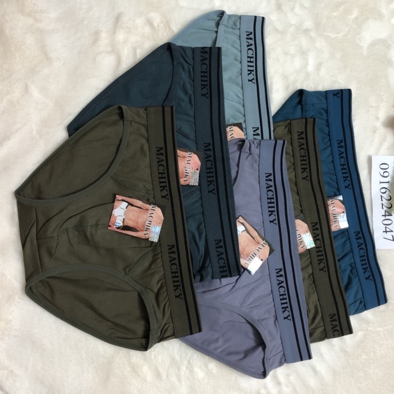 Set 6 Quần lót nam cotton lưng cao, quần sịp nam xuất Nhật hàng cao cấp