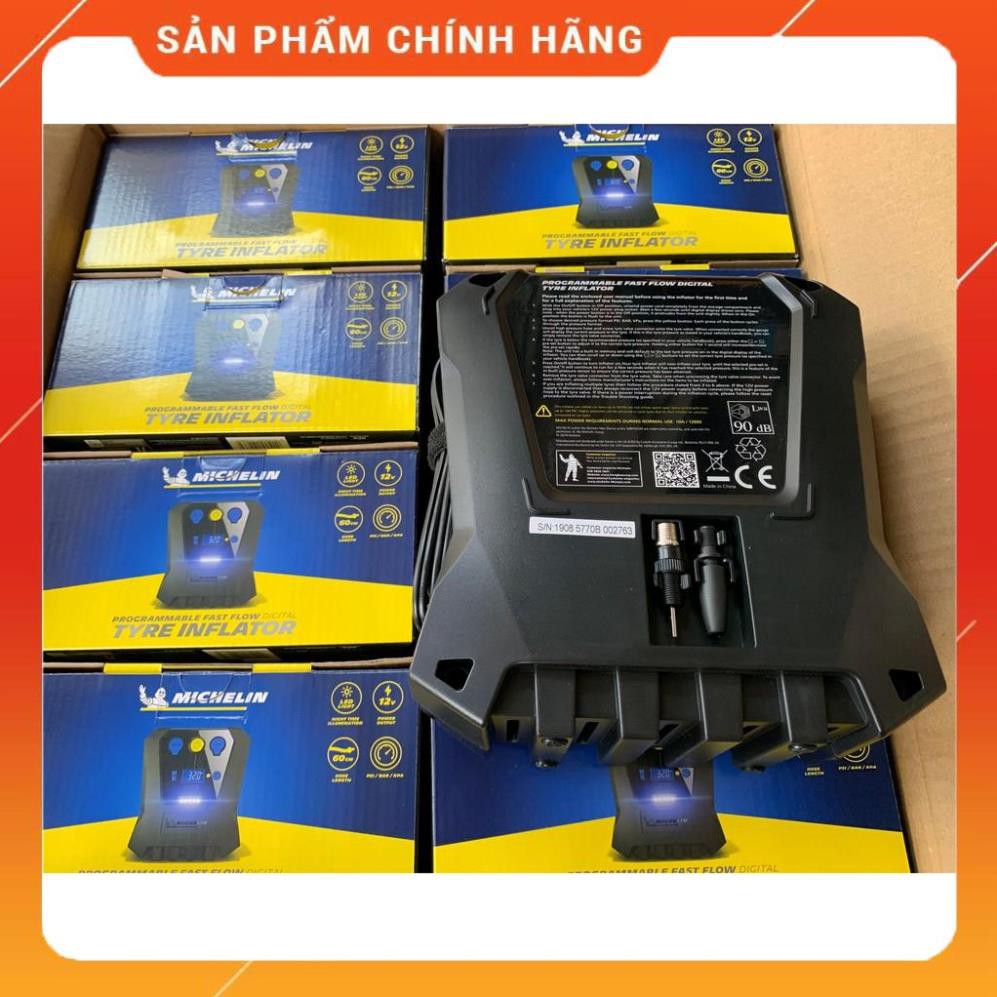 Chính hãng Model 2020 - BH 12 tháng - Bơm lốp Michelin 12266 - Bơm lốp tự ngắt 12v