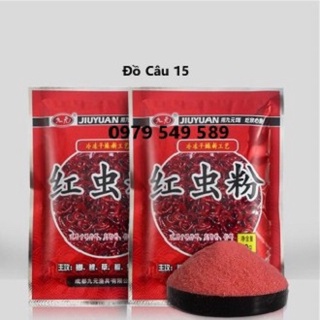 [3 GÓI] BỘT TRÙNG ĐỎ-BỘT TRÙN CHỈ TRỘN MỒI CÂU CÁ