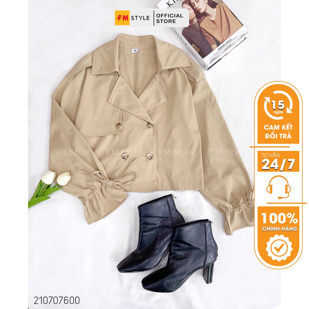 Áo khoác vest Blazer  FM Style chất liệu Tuyết Mưa cao cấp, thiết kế basic - croptop - hiện đại - quý phái 210707601