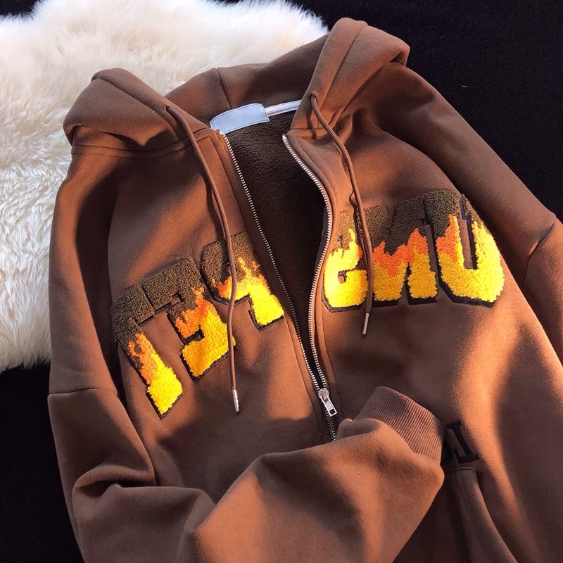 [Tạm ngưng OD] Áo Khoác Nỉ Hoodie chữ thêu nam nữ |kèm ảnh thật 100%| | BigBuy360 - bigbuy360.vn