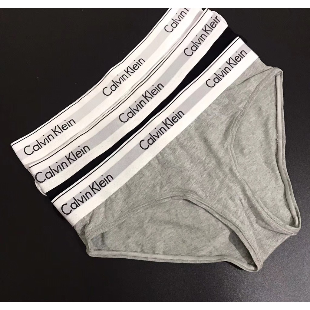 Calvin Klein Quần Lót Cotton Thoáng Khí Kháng Khuẩn Không Để Lại Dấu Cho Nữ