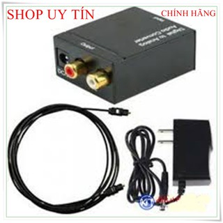 Bộ chuyển đổi cổng quang tivi - loa và âm ly + Cáp optical 1m + Dây AV 4,  bộ chuyển đổi quang chất lượng tốt