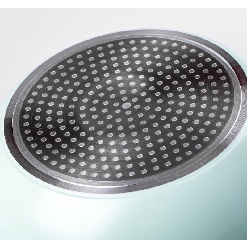 Chảo chống dính cao cấp màu xanh mint 24cm- đáy tích hợp nấu bếp từ