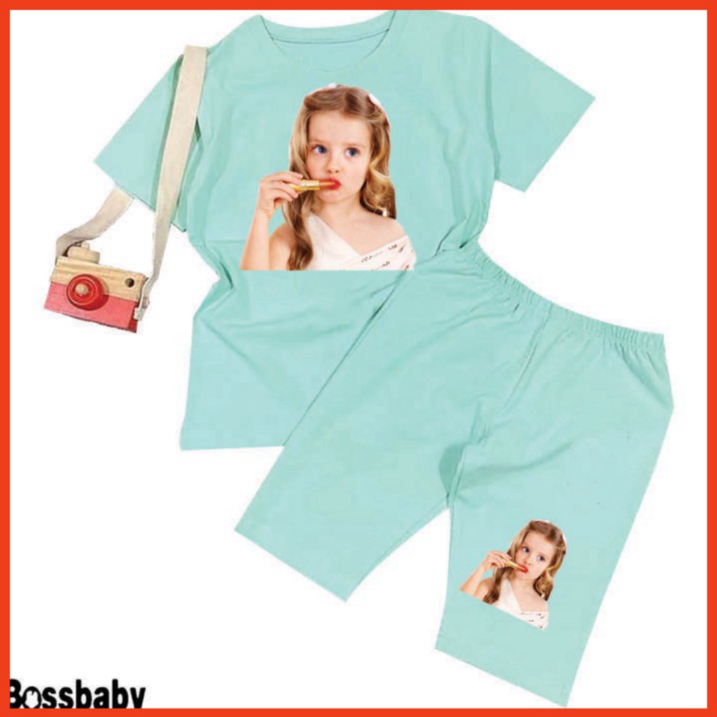 ( Khuyến mãi ) Bộ Đồ bé gái tô môi son siêu hót cho bé từ 6kg-29kg.BDBG42. .