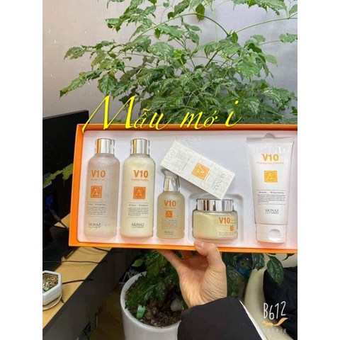 Bộ dưỡng trắng da cao cấp V10 Skinaz - Siêu phẩm chăm sóc da