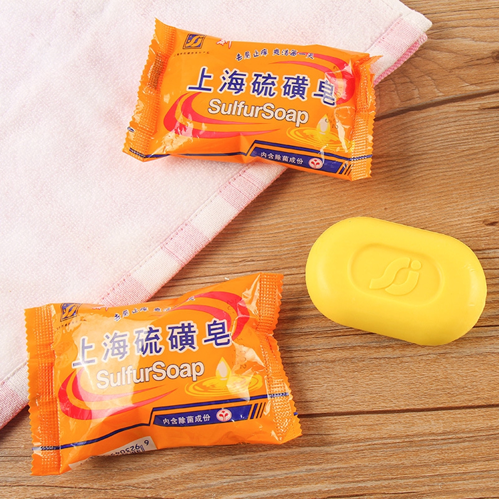 1 pc Sulfur Soap Skin Conditions Acne Psoriasis Seborrhea Eczema