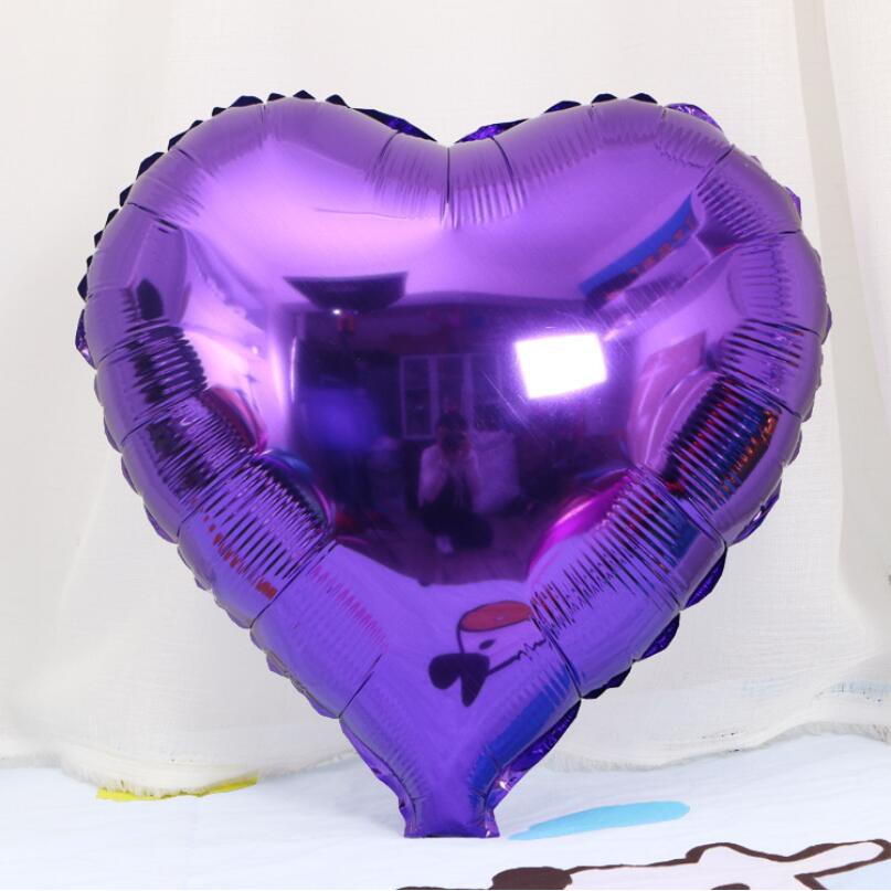 Set 5 Bong Bóng Lá Nhôm 18inch Hình Trái Tim Trang Trí Tiệc Sinh Nhật / Valentine