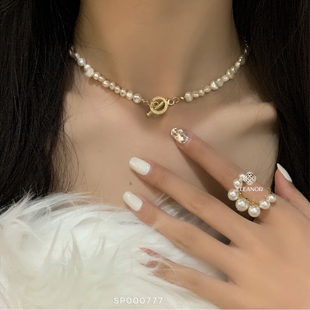 Dây chuyền nữ ngọc trai nhân tạo Eleanor Accessories vòng cổ chuỗi hạt dạng choker phụ kiện trang sức thanh lịch