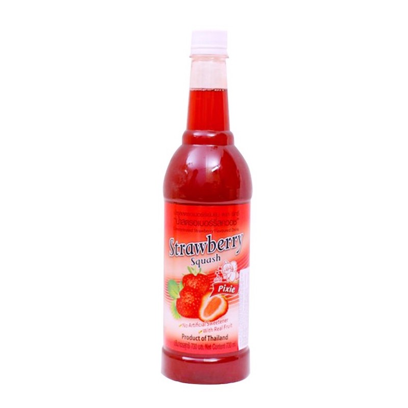 Syrup siro thái pixie đào dâu vải chanh dây 730ml