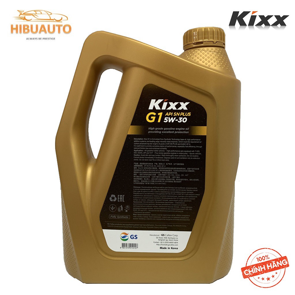Dầu Động Cơ Xăng Kixx G1 API SN PLUS 5W30 - 10W40