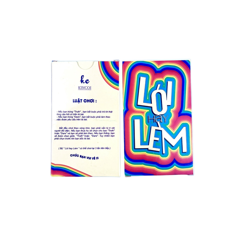 Bộ bài Lói hay Lèm -Truth or Dare Việt Hóa Drinking Game Mang đến sự thú vị, tạo cơ hội tìm hiểu và gắn kết tình bạn