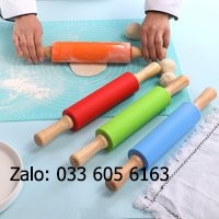 Cán lăn bột Silicon có trục xoay