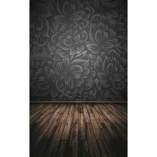 Backdrop Cho Studio Loại Tường Gỗ Đen Độc Đáo Kích Thước 5X7Ft