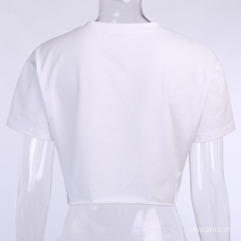 Áo thun tay ngắn dáng rộng in chữ n8S