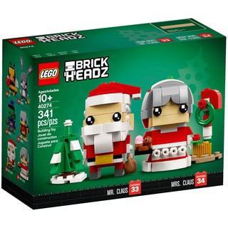 40274 Đồ chơi lắp ráp Iego BrickHeadz Mr. & Mrs. Claus - Ông bà (Xem Mô tả)
