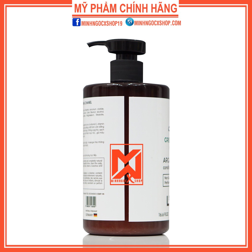 L'EVA dầu xả chống rụng kích thích mọc tóc hương nước hoa LEVA GREEN LABEL 500ml chính hãng