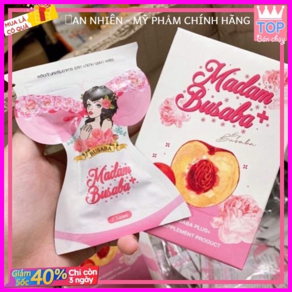 (sỉ zalo 0937404632) Madam busaba viên no ngực đẹp da thái lan chính hãng (0937404632 zalo)