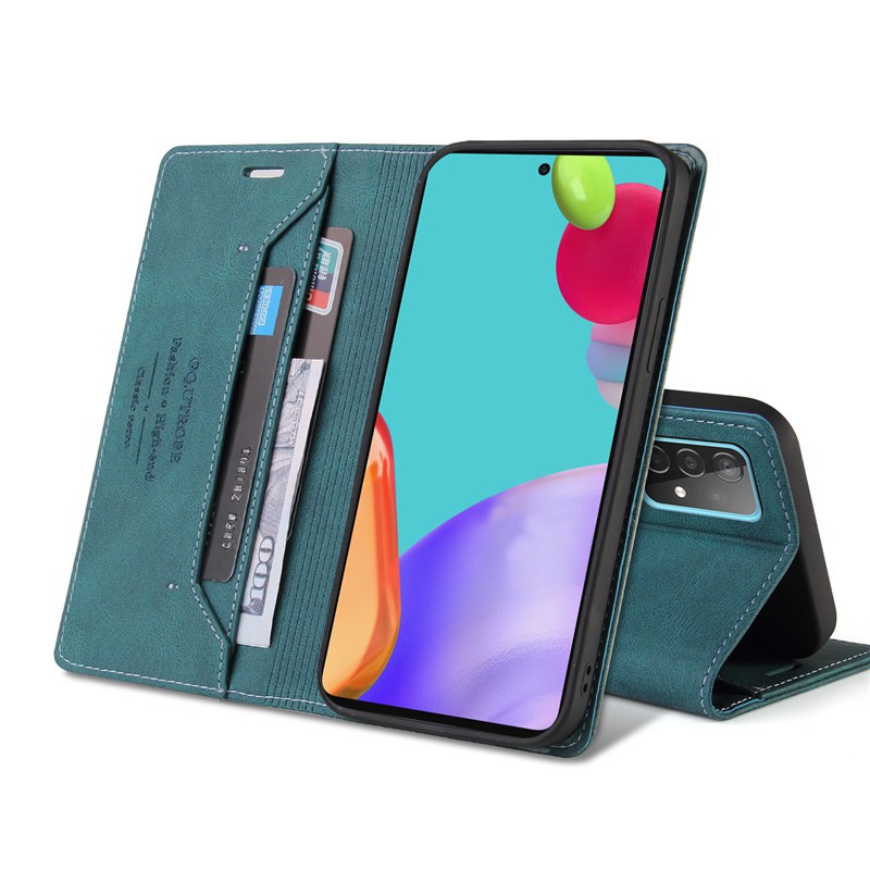 Vỏ Bao Da Điện Thoại PU Dạng Ví Cho Samsung Galaxy A12 A32 4G A51 A71 A32 5G A5 A42 A52 4G A02S A72 4G A21 A52 5G A31 A72 5G A11 A41 A01 Ốp