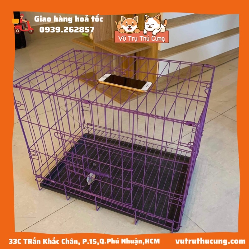 Lồng cho chó mèo size nhỏ 30x50cm, Chuồng mèo sắt mỏng size nhỏ