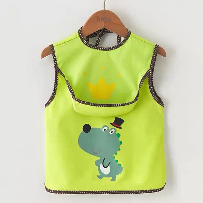 Yếm Ăn Không Tay Họa Tiết Hoạt Hình Thời Trang Mùa Hè Cho Bé Trai Và Gái