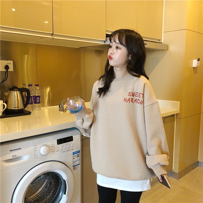 Áo Sweater Cổ Tròn Màu Trơn Thời Trang Mùa Đông Cho Nữ | BigBuy360 - bigbuy360.vn