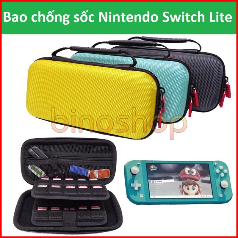 Bao Chống Sốc Nintendo Switch Lite Vải Luới Có Quai (2 Khay Đựng Thẻ Game)