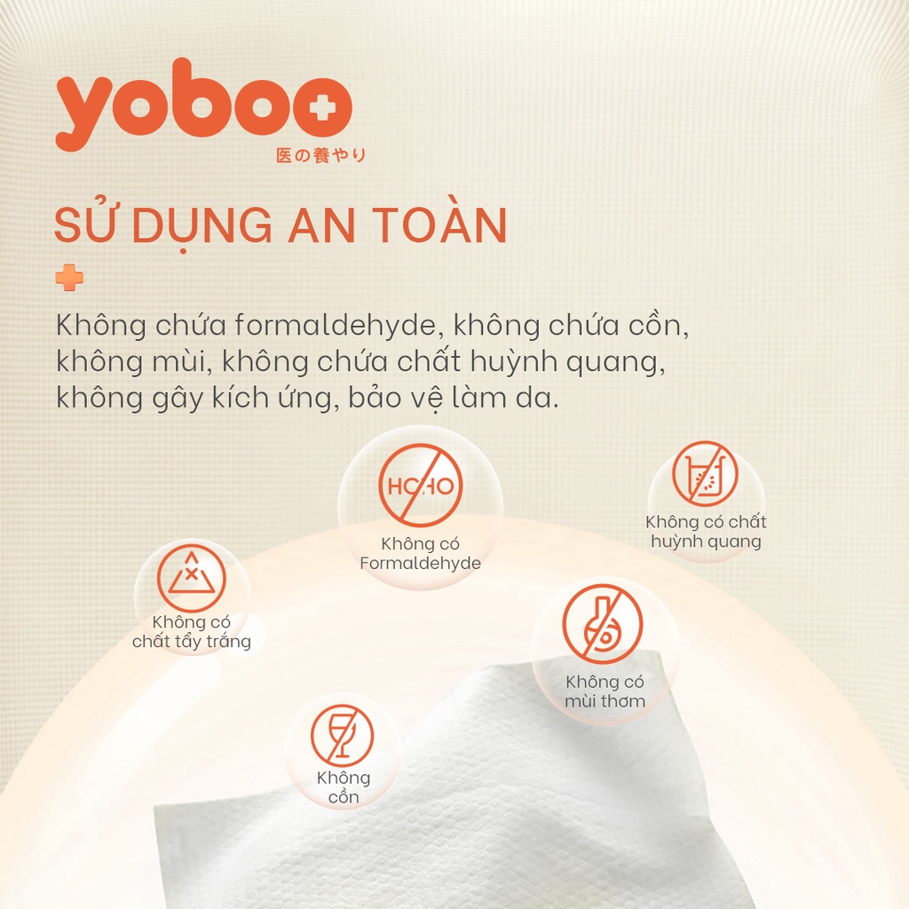 Khăn giấy ướt Yoboo YB-0078 dịu nhẹ không chất bảo quản gói 10 tờ - Hàng chính hãng