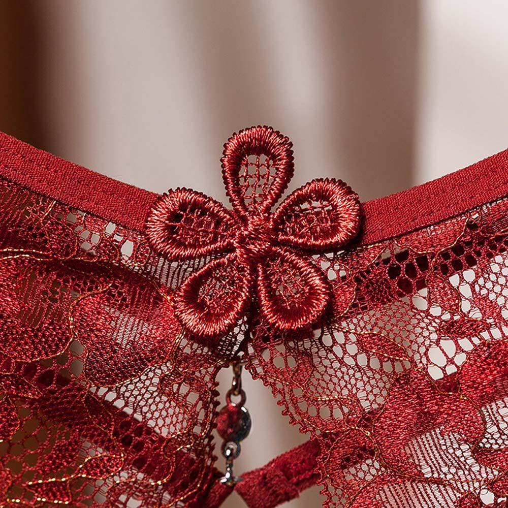 OCEANMAP Quần Lót Lọt Khe Phối Ren Quyến Rũ Cho Nữ