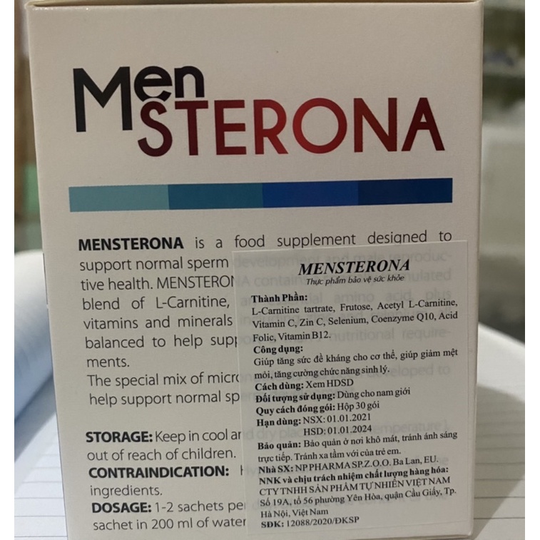 men sterona đồ uống cho nam giới