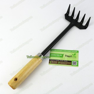 Cào xới đất mini cán gỗ - D29
