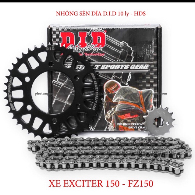 Nhông sên dĩa D.I.D HDS Exciter 150