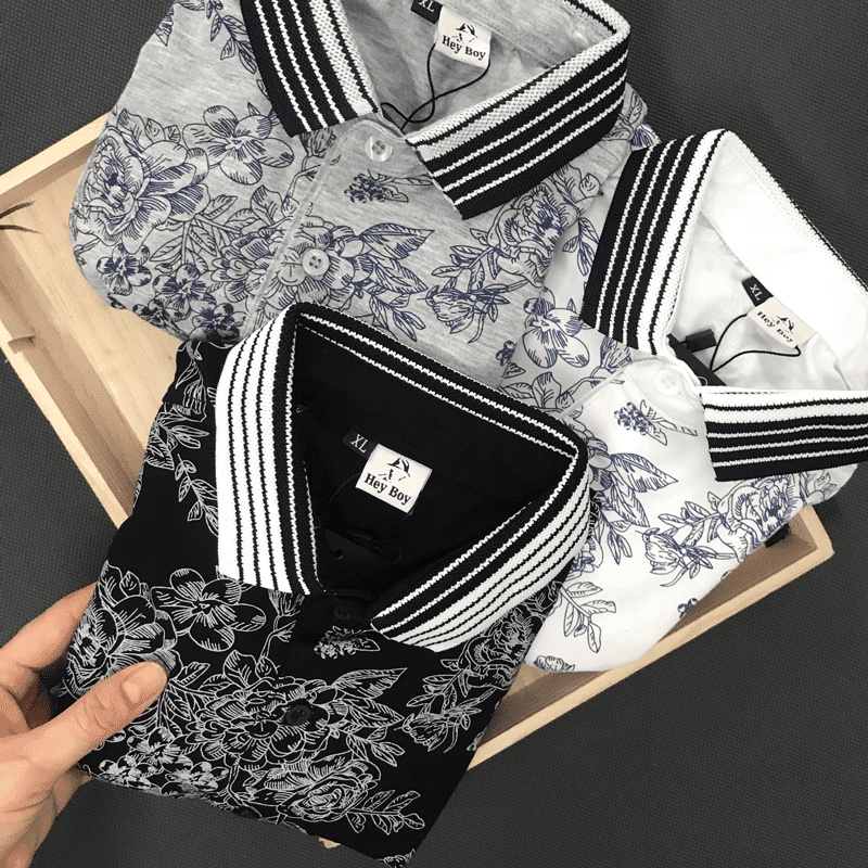 Áo thun POLO nam cá sấu họa tiết chấm bi có cổ bẻ TRẺ TRUNG cao cấp Nexx&amp;Dee-PL30