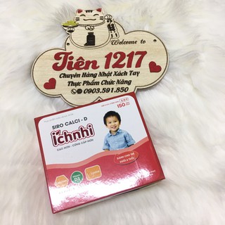 Canxi ích nhi hộp 20 ống cho trẻ dưới 6 tuổi