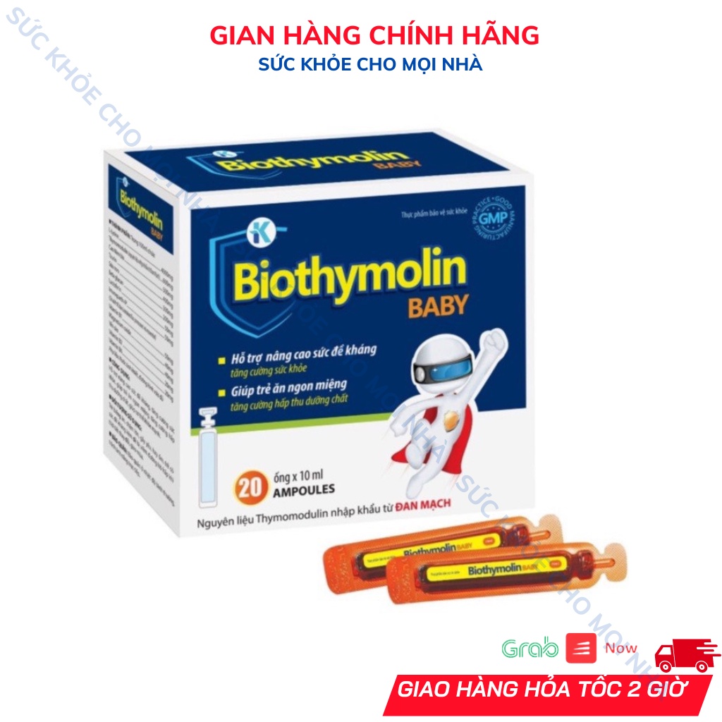Biothymolin baby giúp bé tăng đề kháng,tăng miễn dịch tự nhiên cho bé.dạng ống bẻ.suckhoechomoinha