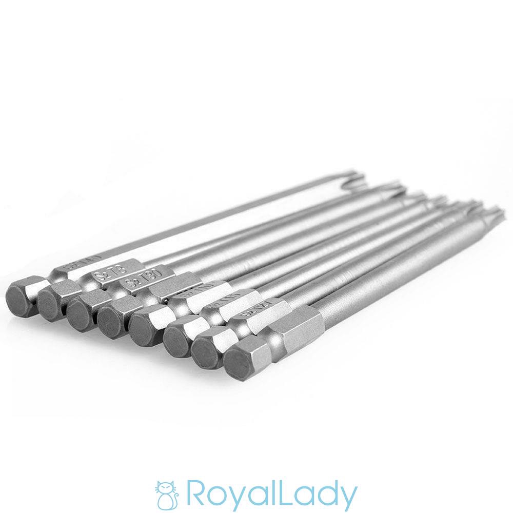 Bộ 8 đầu tua vít Torx S2 1/4" cao cấp