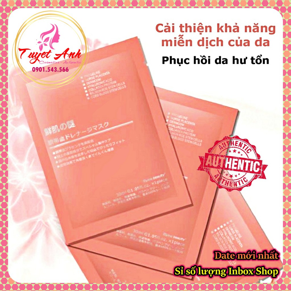 [Chính Hãng]  Mặt nạ nhau thai cừu Nhật - Rwine Beauty Stem Cell Placenta Mask Nhật Bản