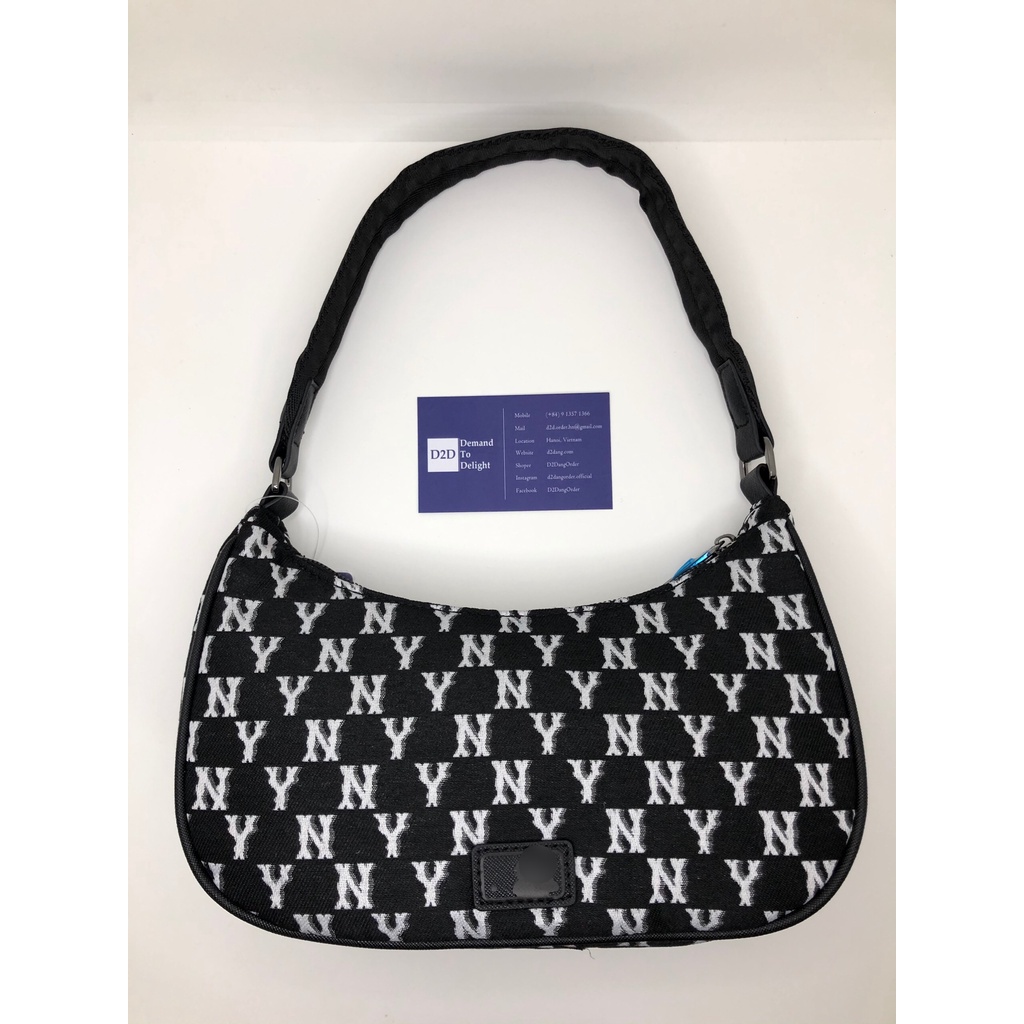 Túi Đeo Vai Bán Nguyệt M.L.B Monogram Hobo Bag NY Yankees Season 2022