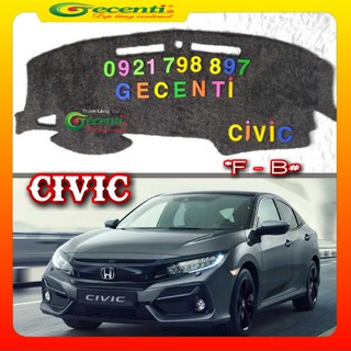 Thảm taplo lông thú cao cấp honda civic-thương hiệu gecenti