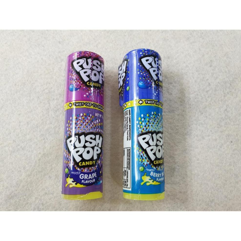 [Siêu hot] Combo 2 cái Kẹo Son Push Pop Candy hương vị Mâm Xôi, vị Cola loại 15g ( Mẫu mới - Nội địa USA-  Mỹ)