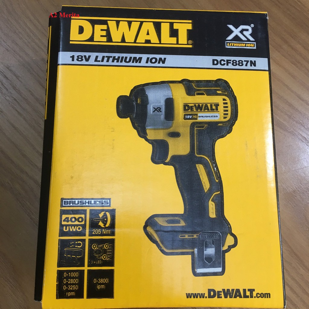 Thân Máy vặn vít dùng pin 18V không chổi than Dewalt DCF887N-KR