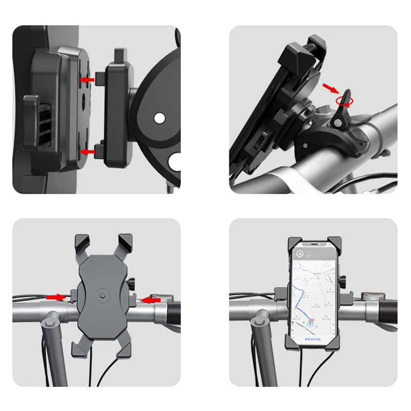 Giá Đỡ Điện Thoại Có Thể Xoay 360 Độ Gắn Xe Đạp Tiện Dụng