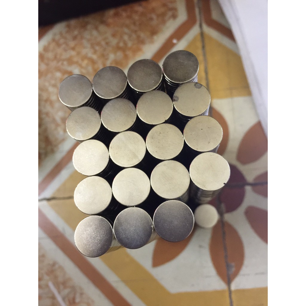 [Xả Kho 30 viên] Nam châm viên 12x2mm, loại nam châm trắng đất hiếm kích thước 12*2mm lực hút mạnh